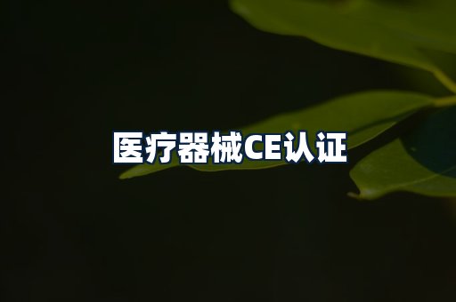 医疗器械CE认证
